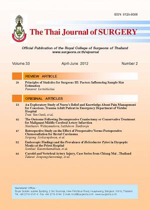 The Thai Journal of Surgery Volume 33 April-June 2012 Number 2